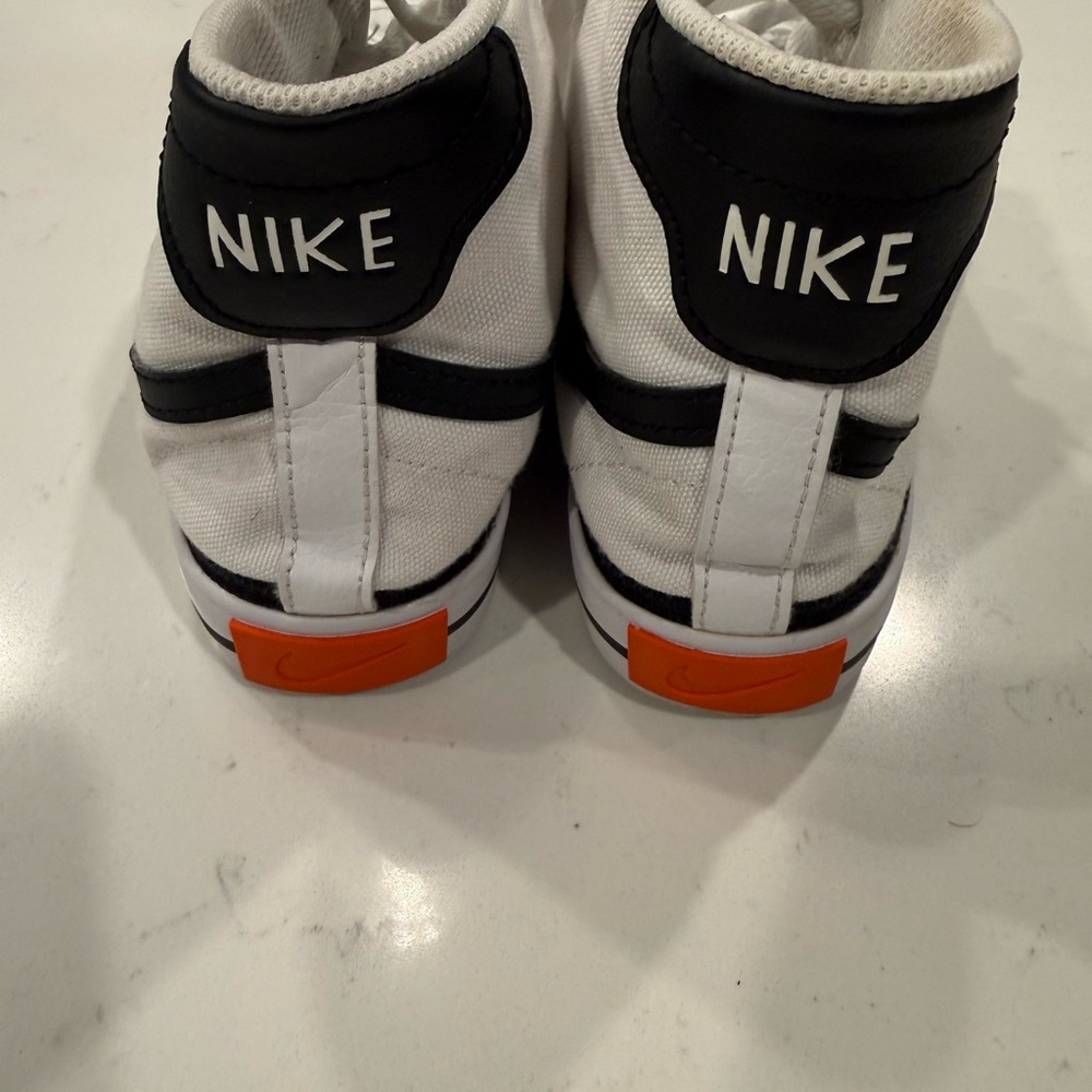 Nike Court Legacy Canvas Mid women’s size 7.5 white and black colorway - Picture 7 of 13